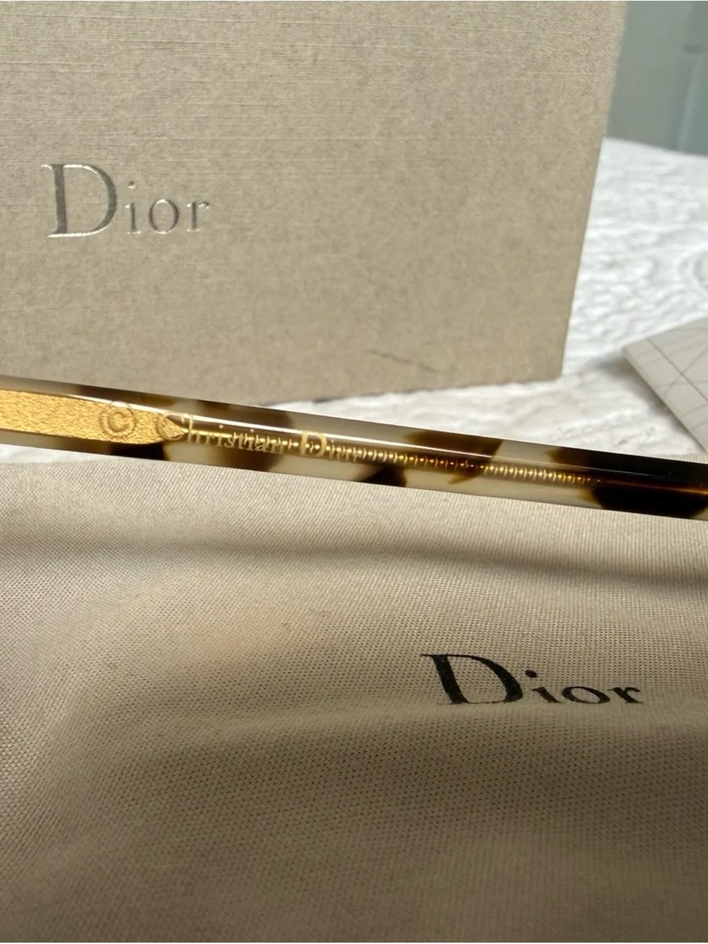 Christian Dior Reflected Aviator Sunglasses - Gold & Tortoise